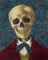 Skeleton with bowtie