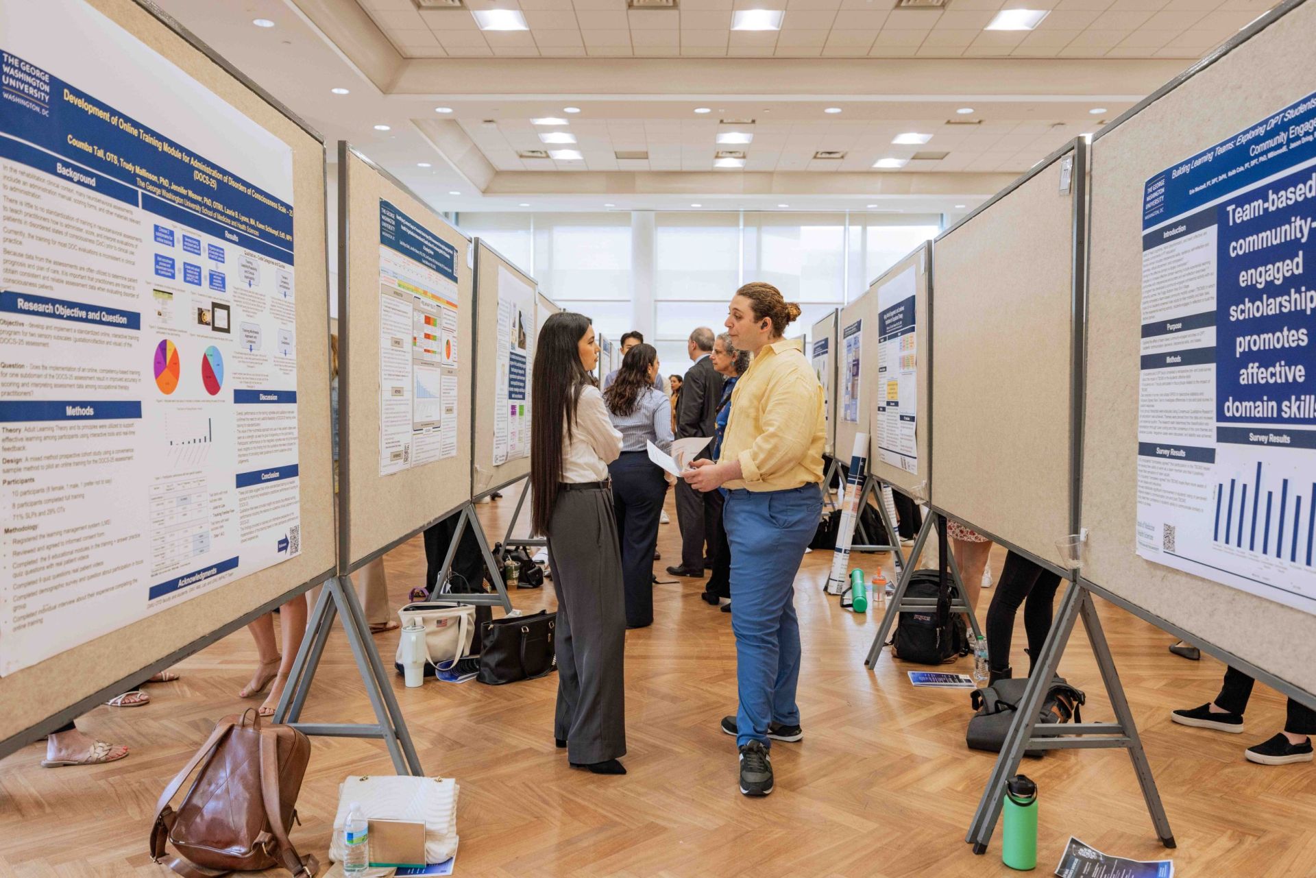 HS students at Student Research Day