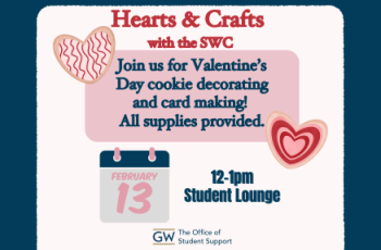 Join us for Valentine’s Day cookie decorating and card making!  All supplies provided.